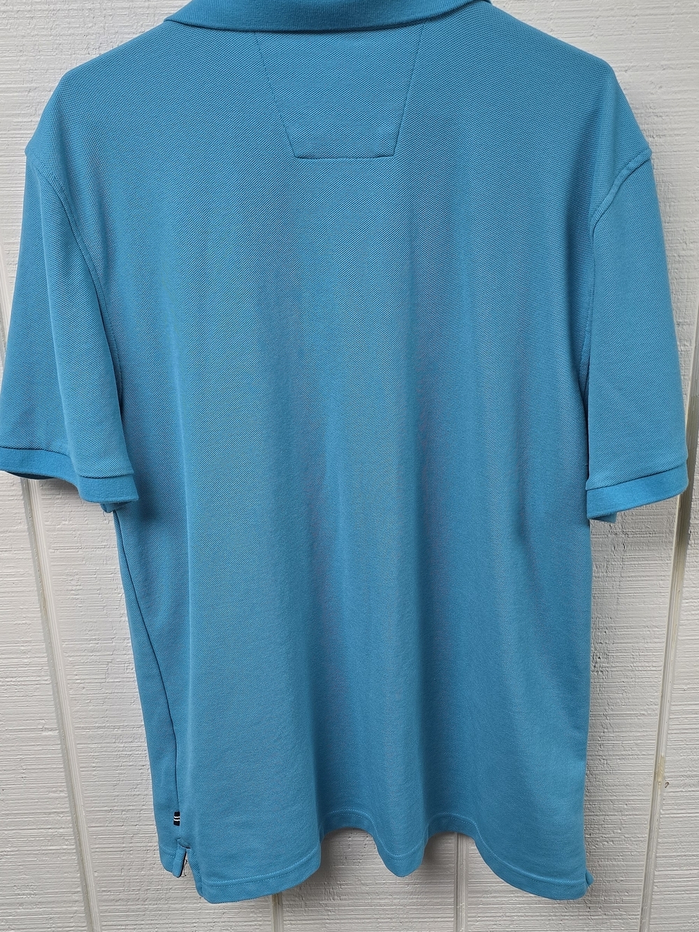 Nautica Mens XXL Aqua Blue Performance Deck Polo Shirt Contrast Trim Classic Fit - Picture 7 of 9